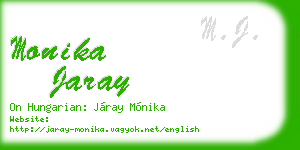 monika jaray business card